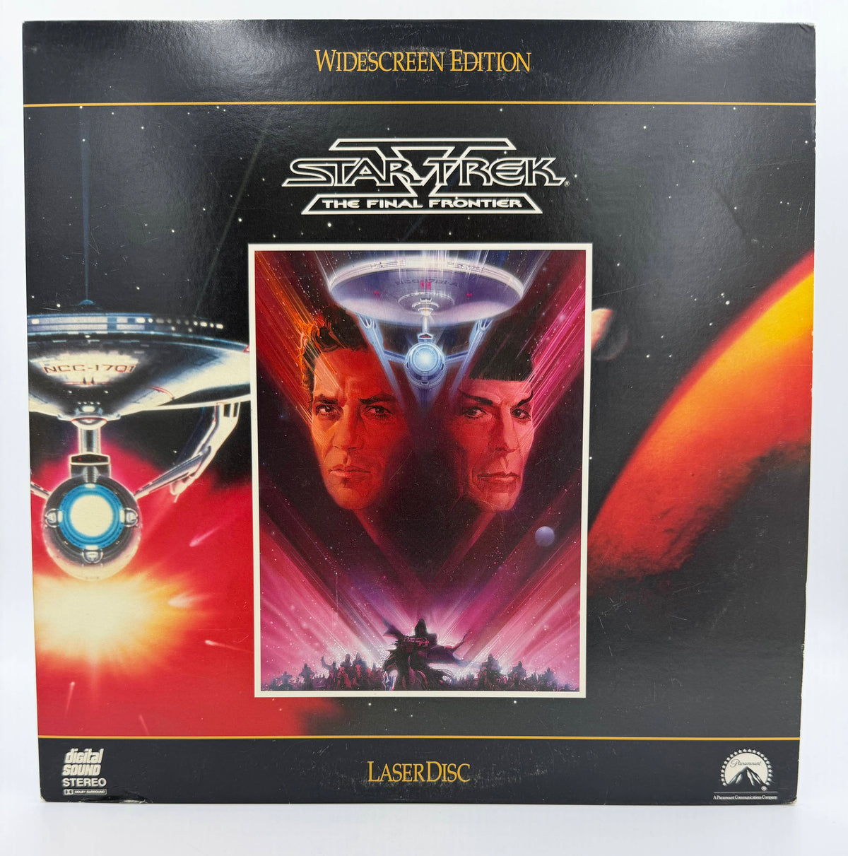 Star Trek V: The Final Frontier (1989 / 1991) Paramount Widescreen Edition LaserDisc - VG+