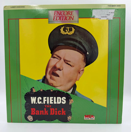 W.C. Fields in The Bank Dick (1940 / 1986) MCA Home Video Encore Edition LaserDisc - VG+