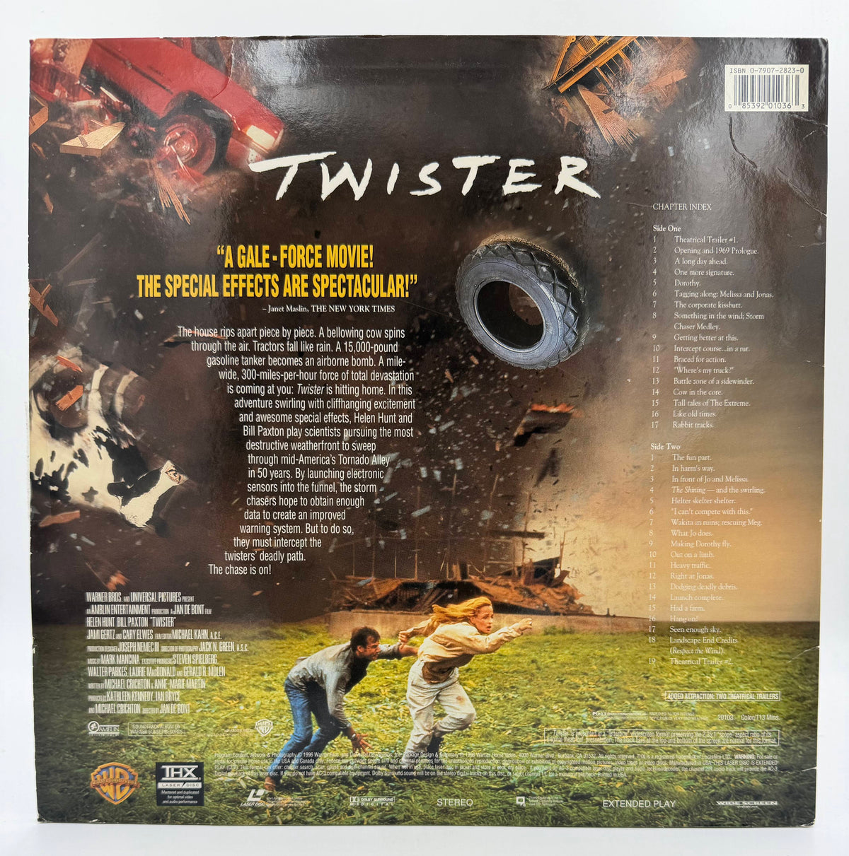 Twister (1996) Warner Home Video / Universal Pictures THX Special Widescreen Edition LaserDisc - VG