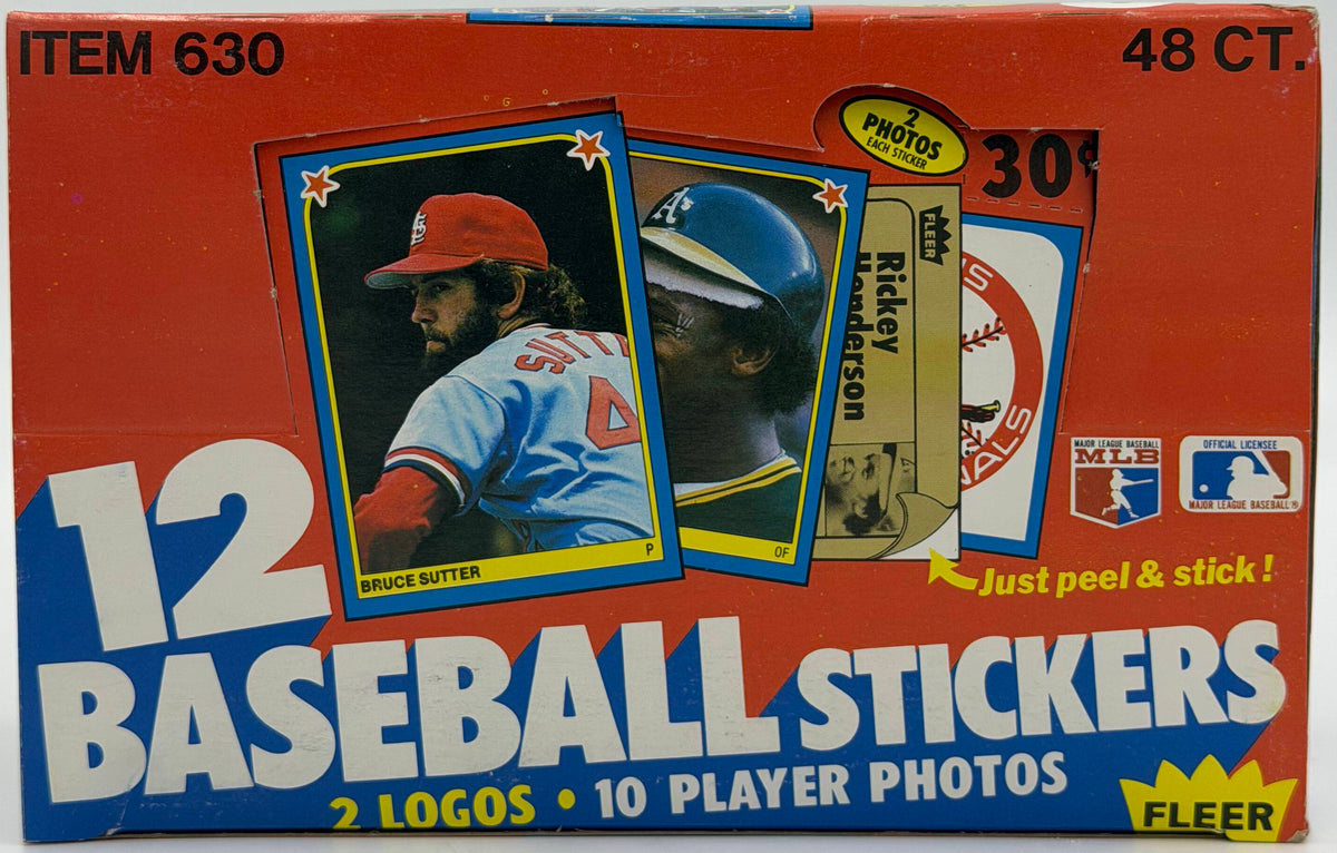1983 Fleer MLB Baseball Stickers Wax Box (48 Packs)