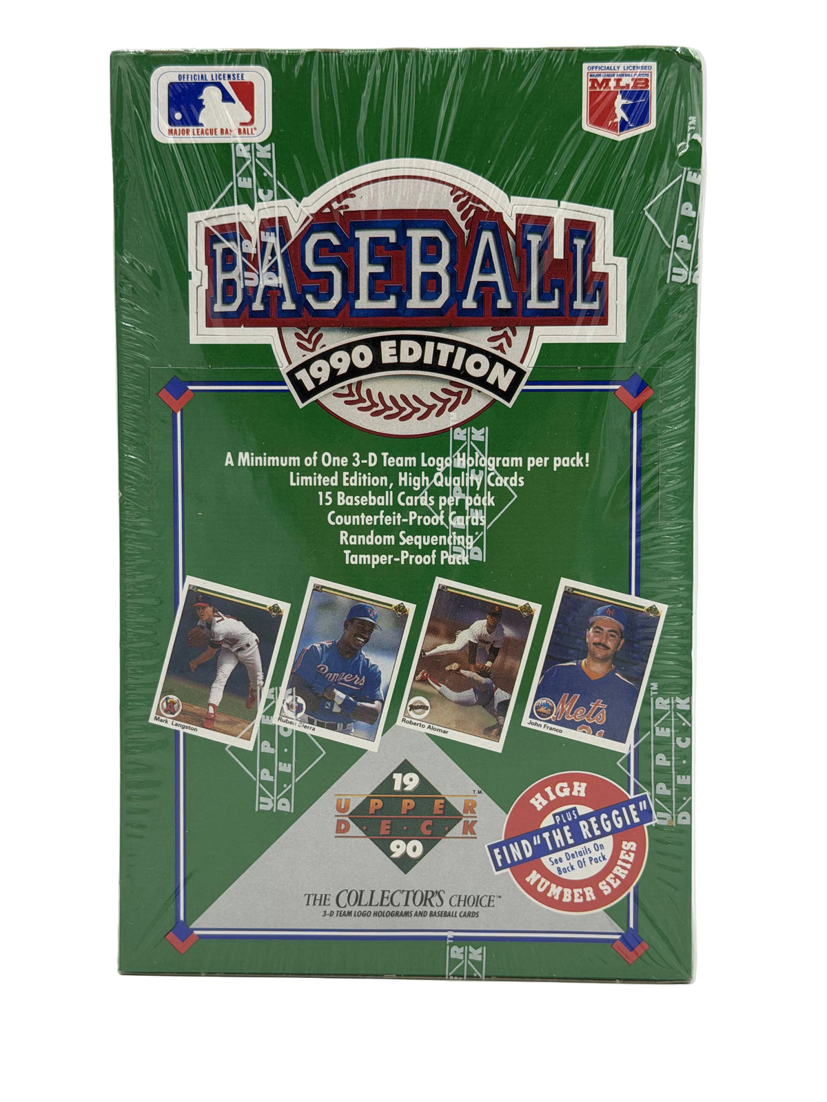 1990 Upper Deck MLB Baseball High Number Series Sealed Wax Box (36 Packs) Possible Reggie Jackson Autograph