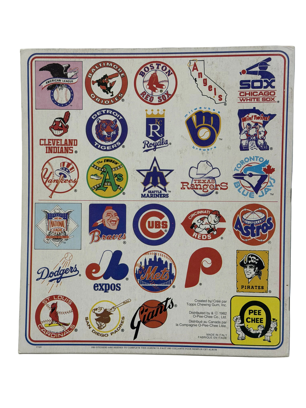 1982 O-Pee-Chee MLB Baseball Unopened Sticker Box (100 Packs) with Album | Very Rare