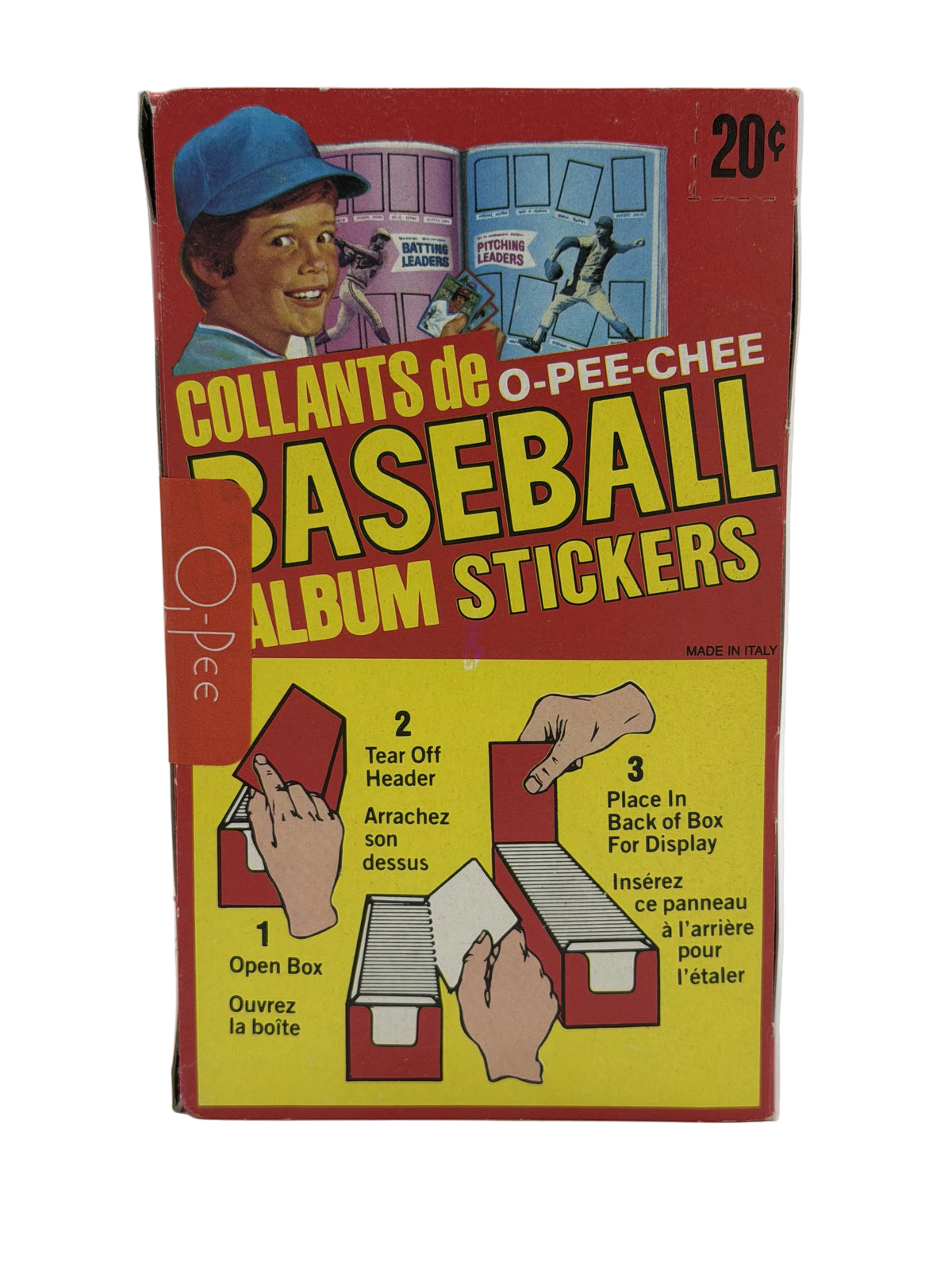 1982 O-Pee-Chee MLB Baseball Unopened Sticker Box (100 Packs) with Album | Very Rare
