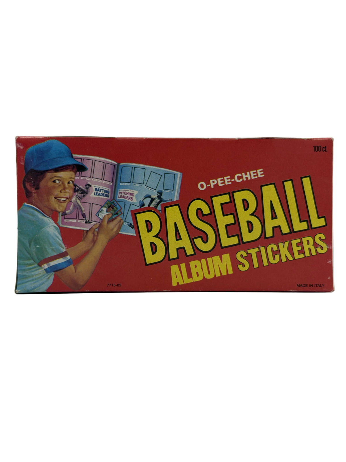 1982 O-Pee-Chee MLB Baseball Unopened Sticker Box (100 Packs) with Album | Very Rare