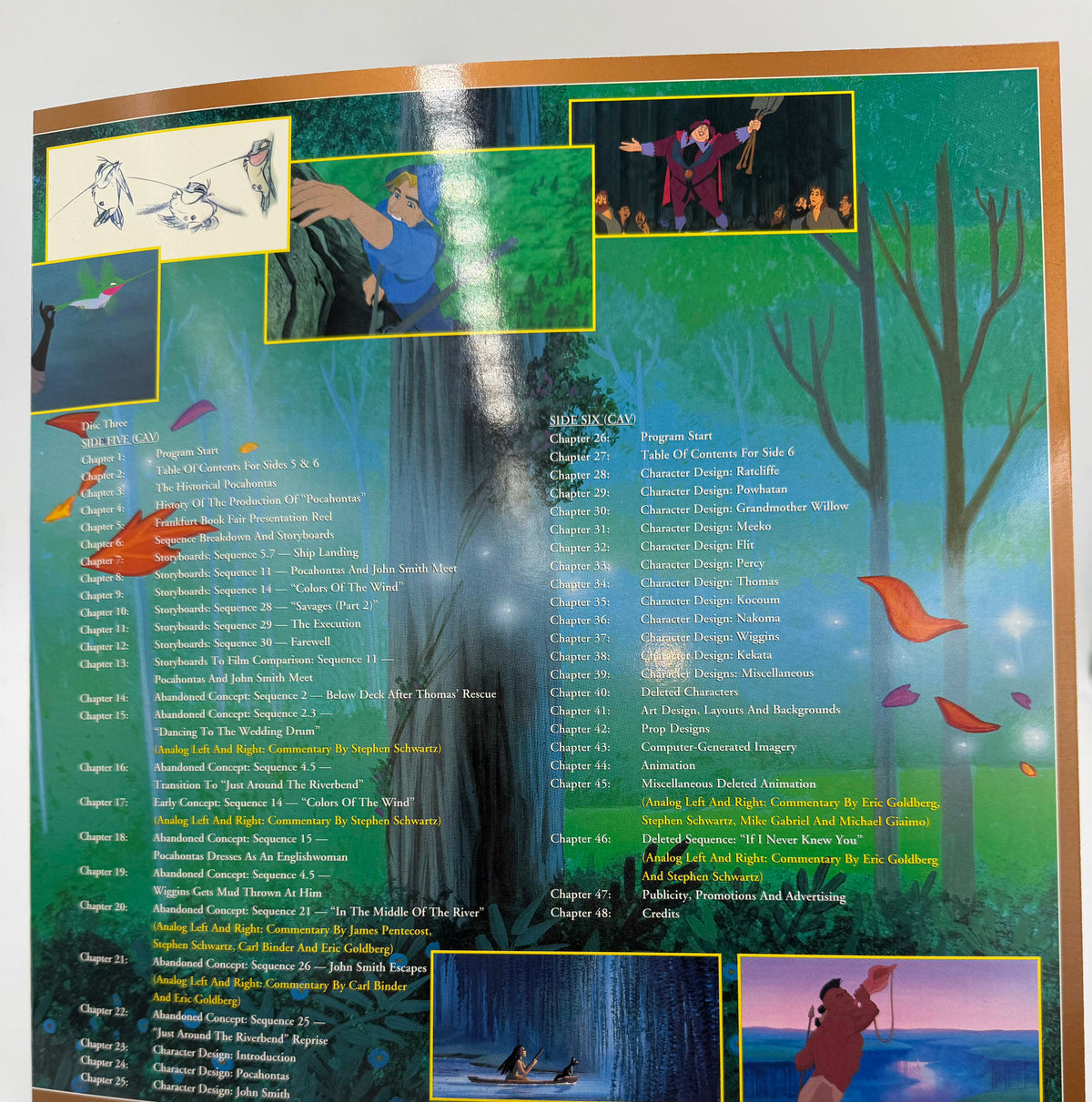 Walt Disney's Masterpiece: Pocahontas – Deluxe CAV LaserDisc Edition (1995 / 1996) 3-Disc Box Set - EX