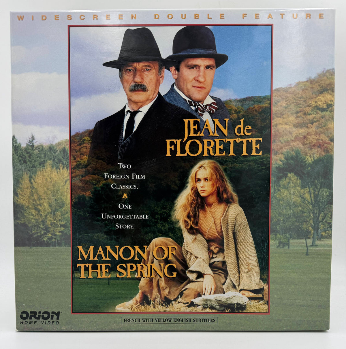 Jean de Florette / Manon of the Spring: Widescreen Double Feature (1986 / 1991) Orion Home Video / Image Entertainment 3-Disc Gatefold LaserDisc Set - EX