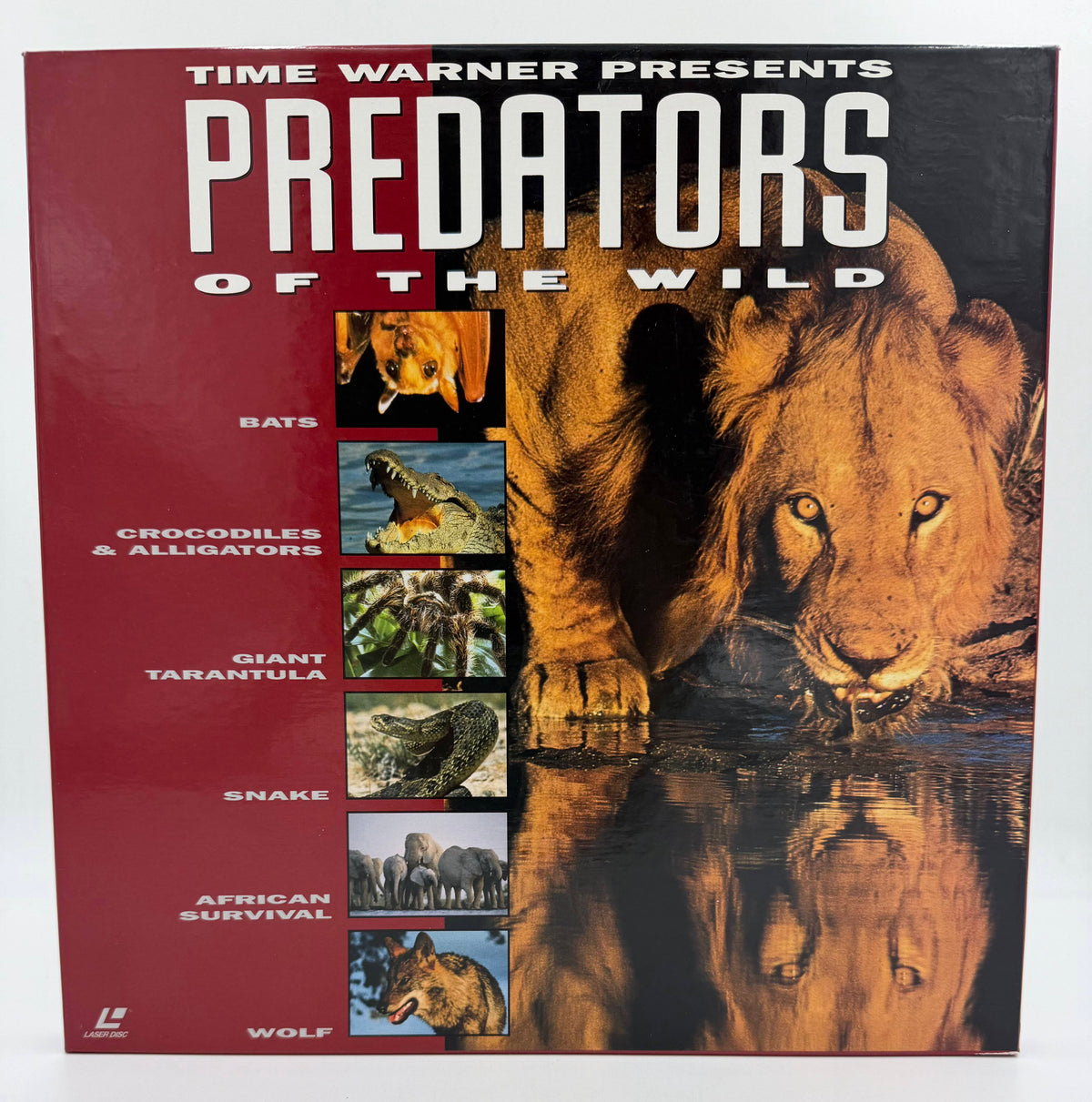 Time Warner Presents: Predators of the Wild (1994) Warner Home Video 3-Disc Box Set LaserDisc - EX