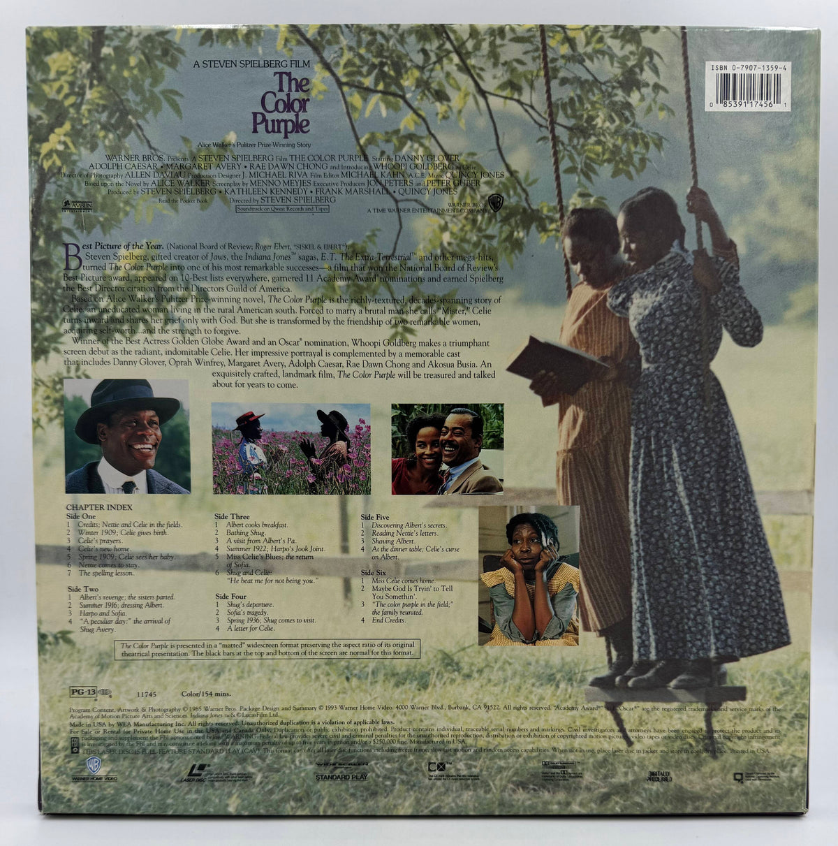 The Color Purple (1985 / 1993) Warner Home Video Widescreen 3-Disc Box Set LaserDisc - EX