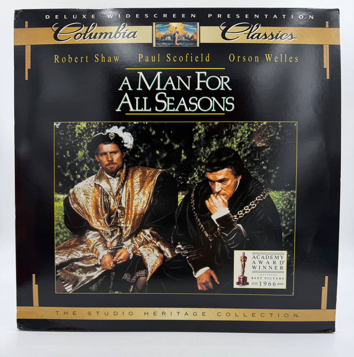A Man for All Seasons: Deluxe Widescreen Presentation / The Studio Heritage Collection (1966 / 1995) Columbia TriStar Home Video LaserDisc - VG+