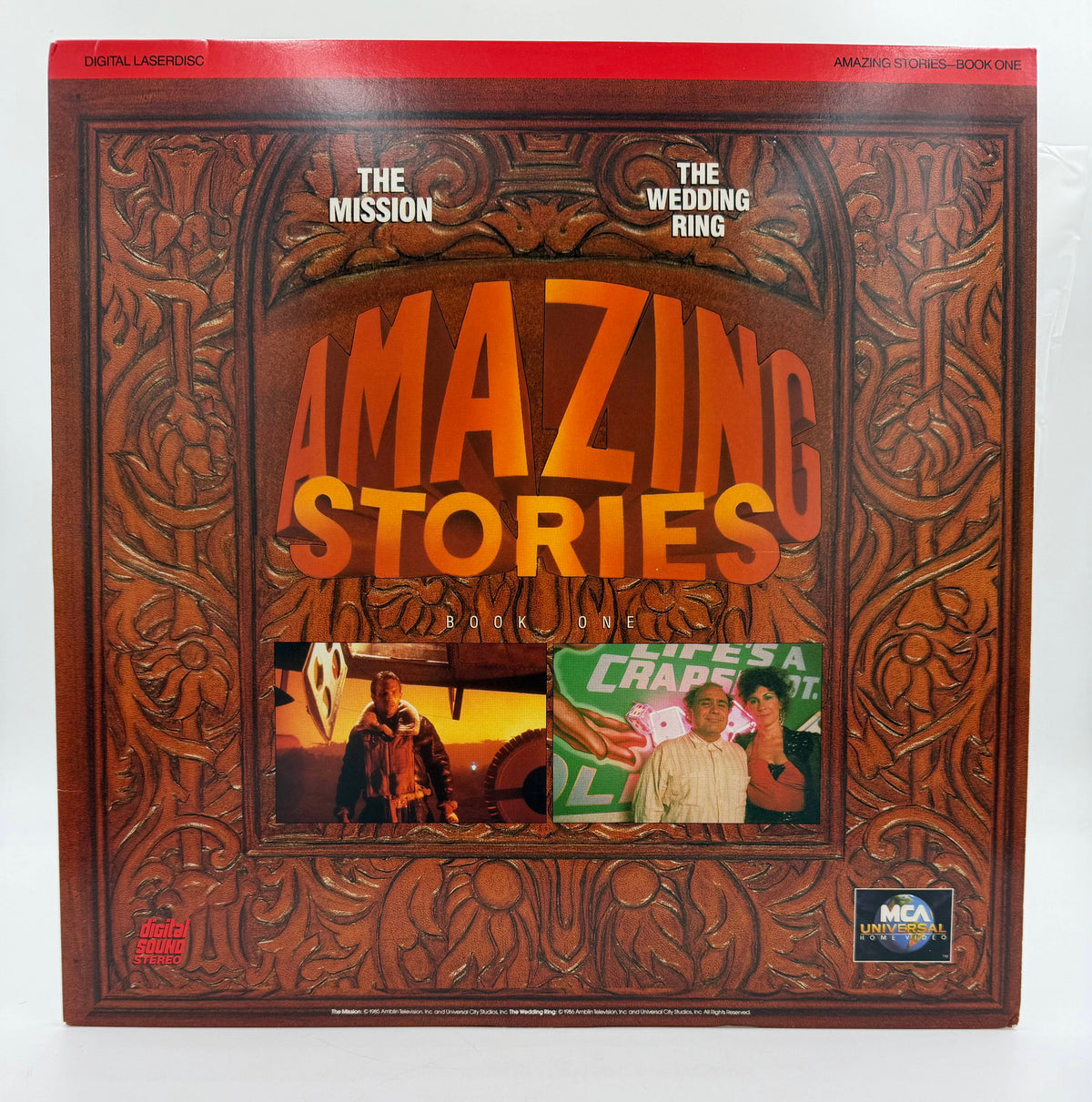 Amazing Stories: Book One - The Mission &amp; The Wedding Ring (1985–1986 / 1991) MCA Universal Home Video LaserDisc - VG+