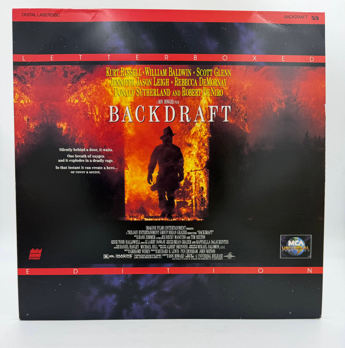 Backdraft: Letterboxed Edition (1991) MCA Universal Home Video LaserDisc 2-Disc Set - VG+