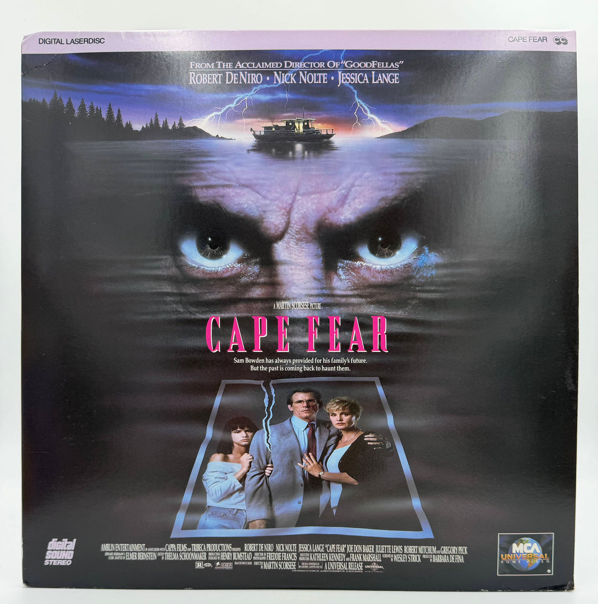Cape Fear (1991 / 1992) MCA Universal Home Video LaserDisc - VG+