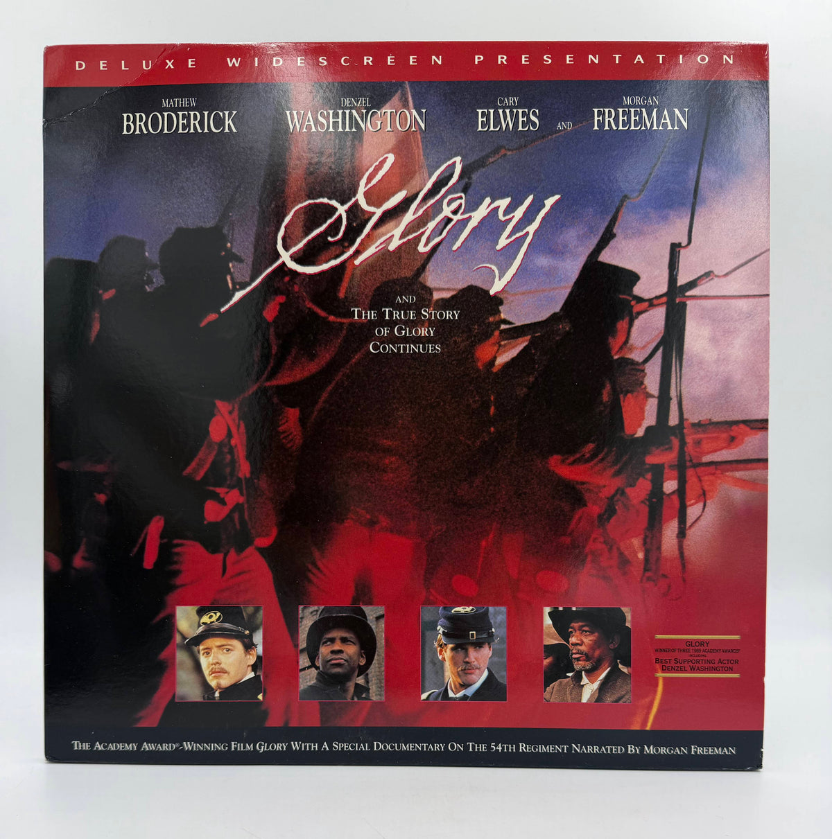 Glory: Deluxe Widescreen Presentation (1989 / 1993) Columbia TriStar Home Video LaserDisc 2-Disc Set - VG+