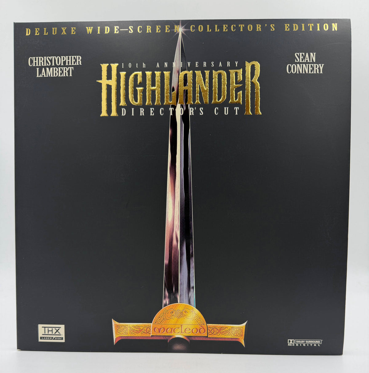 Highlander: 10th Anniversary Director's Cut - Deluxe Wide-Screen Collector's Edition (1986 / 1996) Republic Pictures Home Video LaserDisc 2-Disc Set - EX