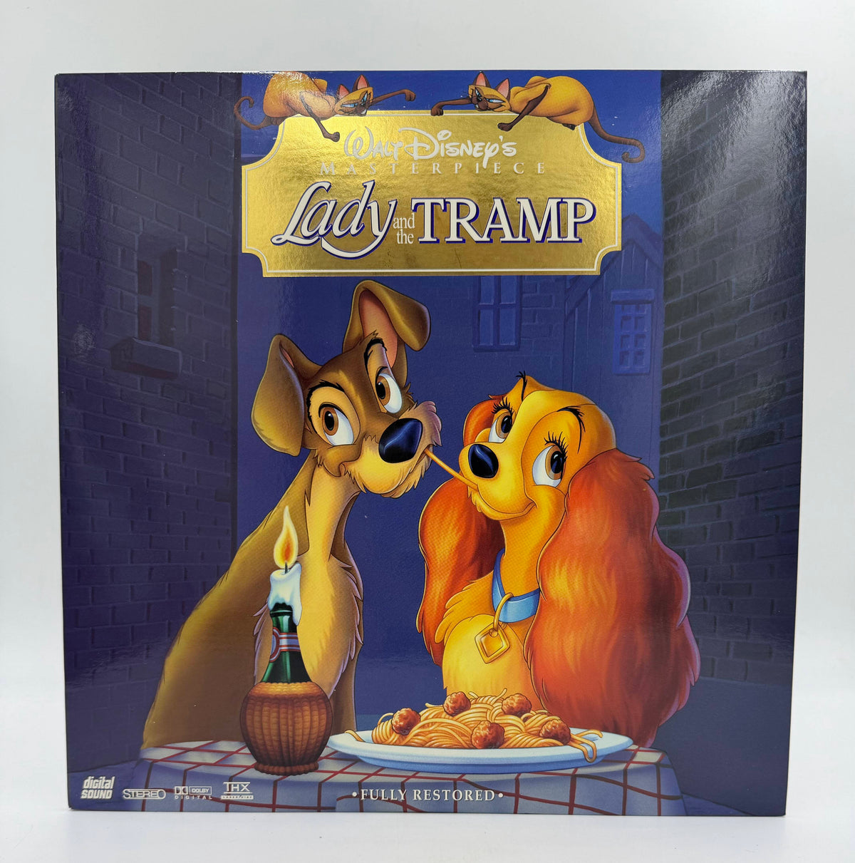 Walt Disney's Masterpiece: Lady and the Tramp - Fully Restored / THX (1955 / 1998) Walt Disney Home Video LaserDisc - EX
