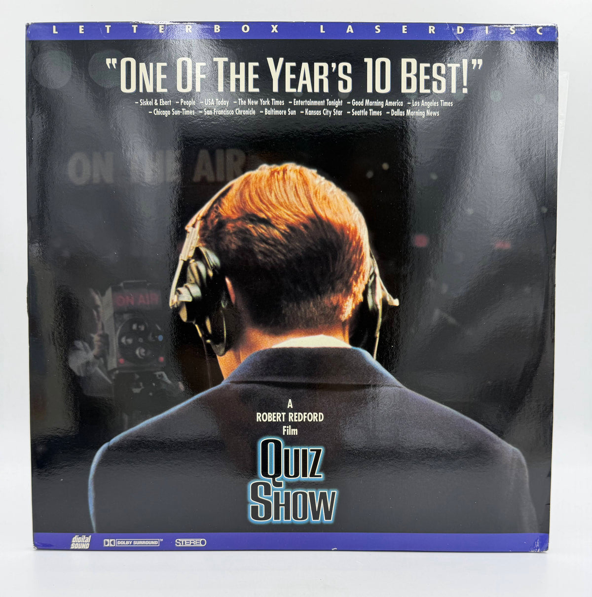 Quiz Show: Letterbox Laserdisc (1994 / 1995) Hollywood Pictures / Buena Vista / Image Entertainment LaserDisc 2-Disc Set - VG+