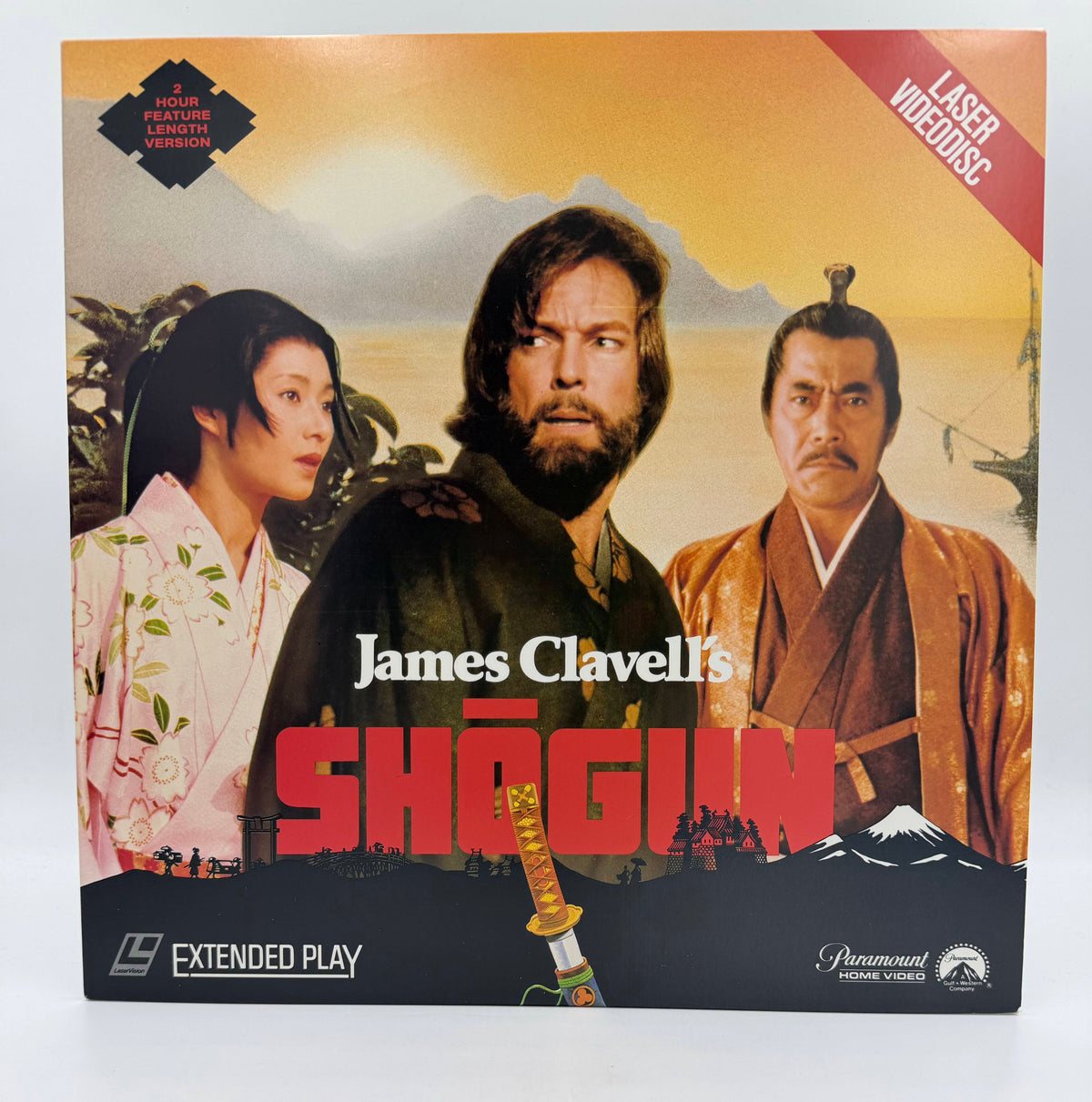 James Clavell's Shōgun: 2 Hour Feature Length Version (1980 / 1982) Paramount Home Video LaserDisc - EX