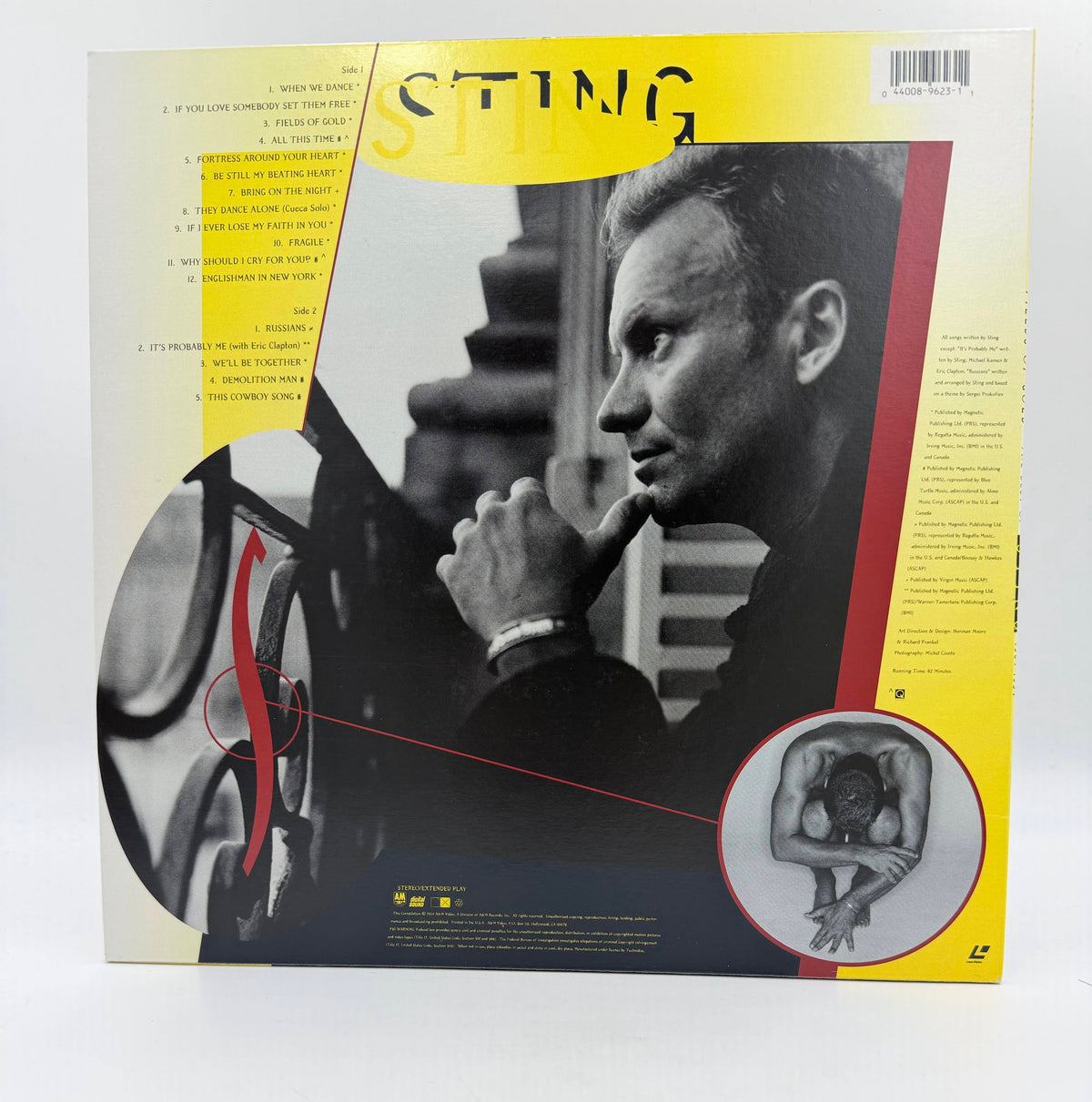 The Best of Sting: Fields of Gold 1984–1994 (1994) A&amp;M Video / PolyGram Music Video LaserDisc - EX