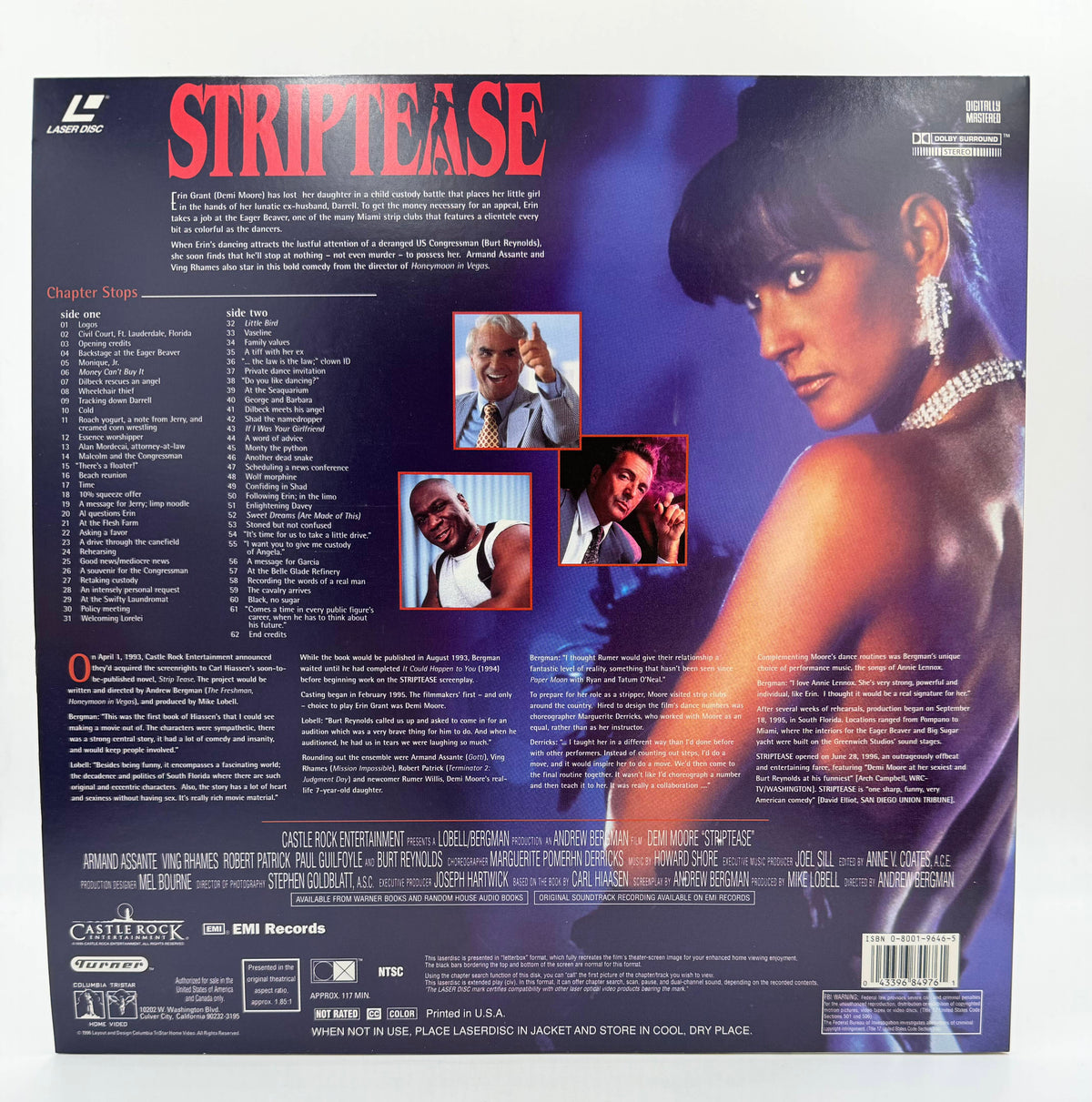 Striptease: Deluxe Widescreen Presentation (1996) Columbia TriStar Home Video LaserDisc - EX