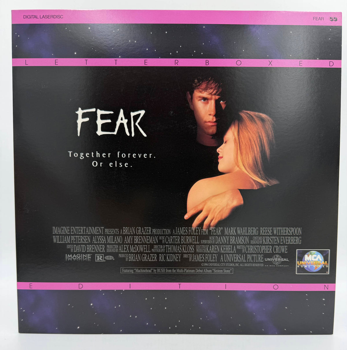 Fear: Letterboxed Edition (1996) MCA Universal Home Video / Imagine Entertainment LaserDisc - EX