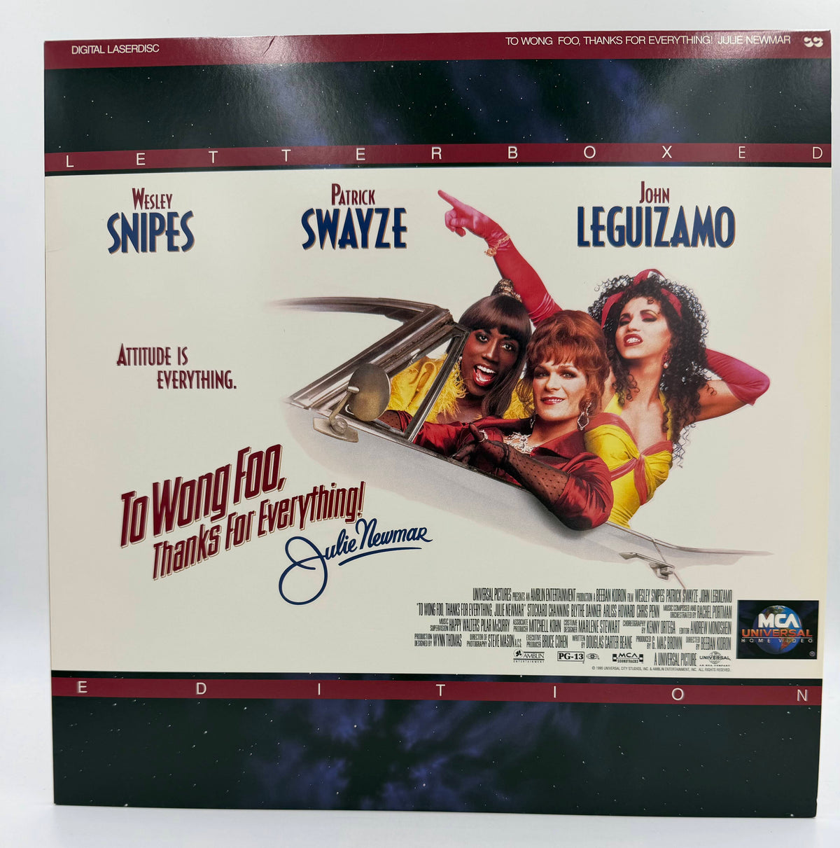 To Wong Foo, Thanks for Everything! Julie Newmar: Letterboxed Edition (1995 / 1996) MCA Home Video / Amblin Entertainment LaserDisc - EX