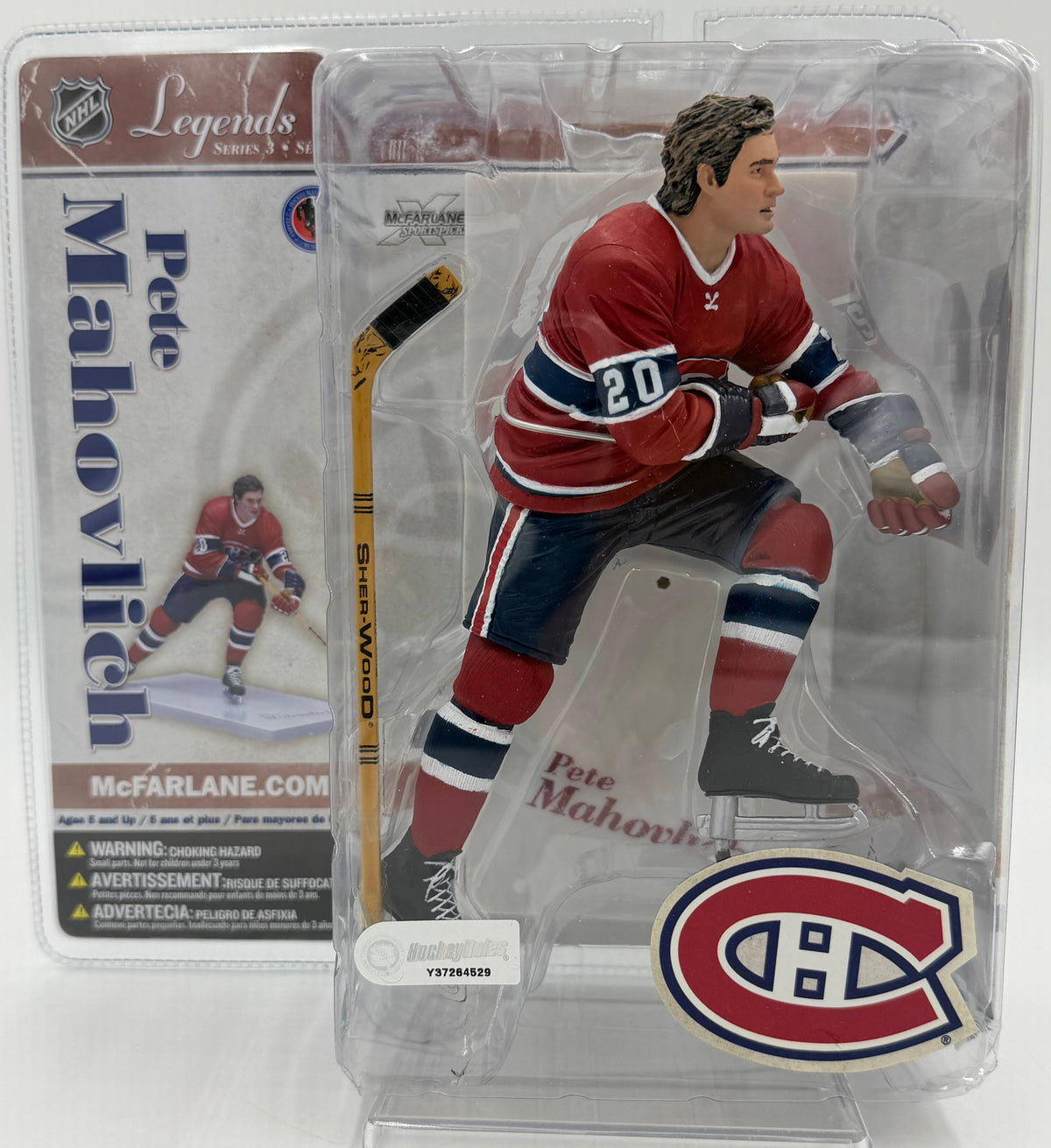 2006 McFarlane SportsPicks NHL Legends Series 3 Pete Mahovlich Montreal Canadiens 6-inch Action Figure