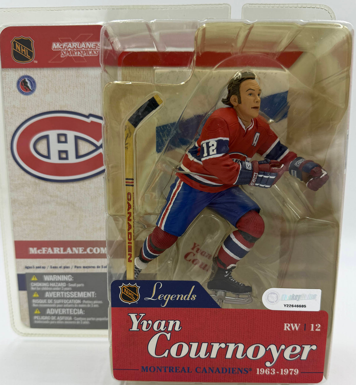 2004 McFarlane SportsPicks NHL Legends Series 1 Yvan Cournoyer Montreal Canadiens 6-inch Action Figure