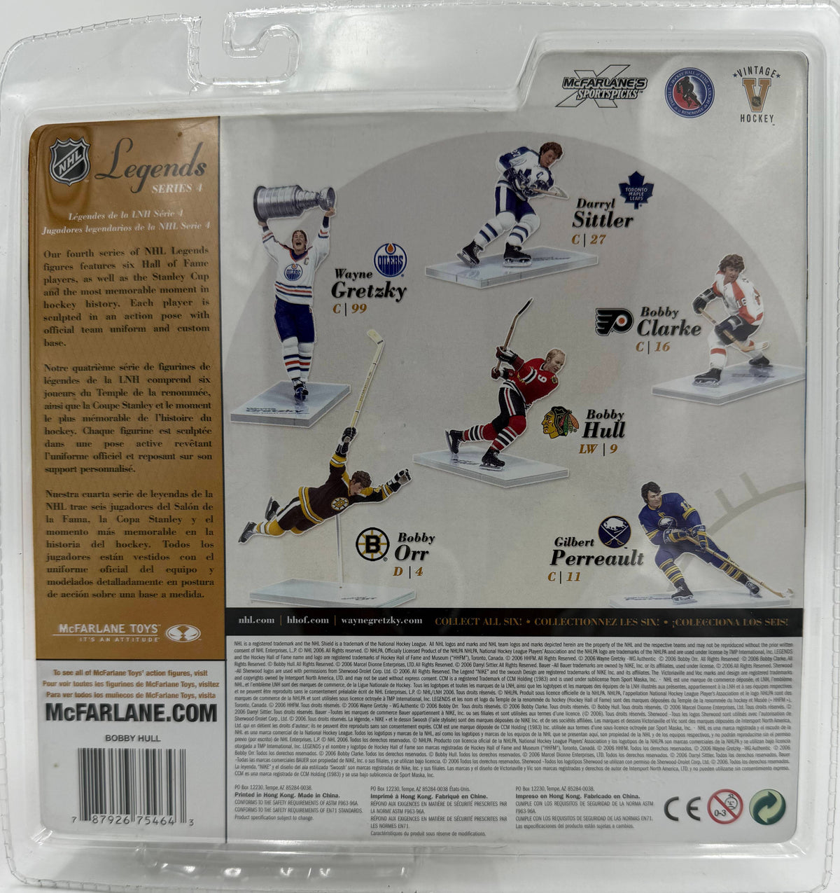 2006 McFarlane SportsPicks NHL Legends Series 4 Bobby Hull Chicago Blackhawks 6-inch Action Figure