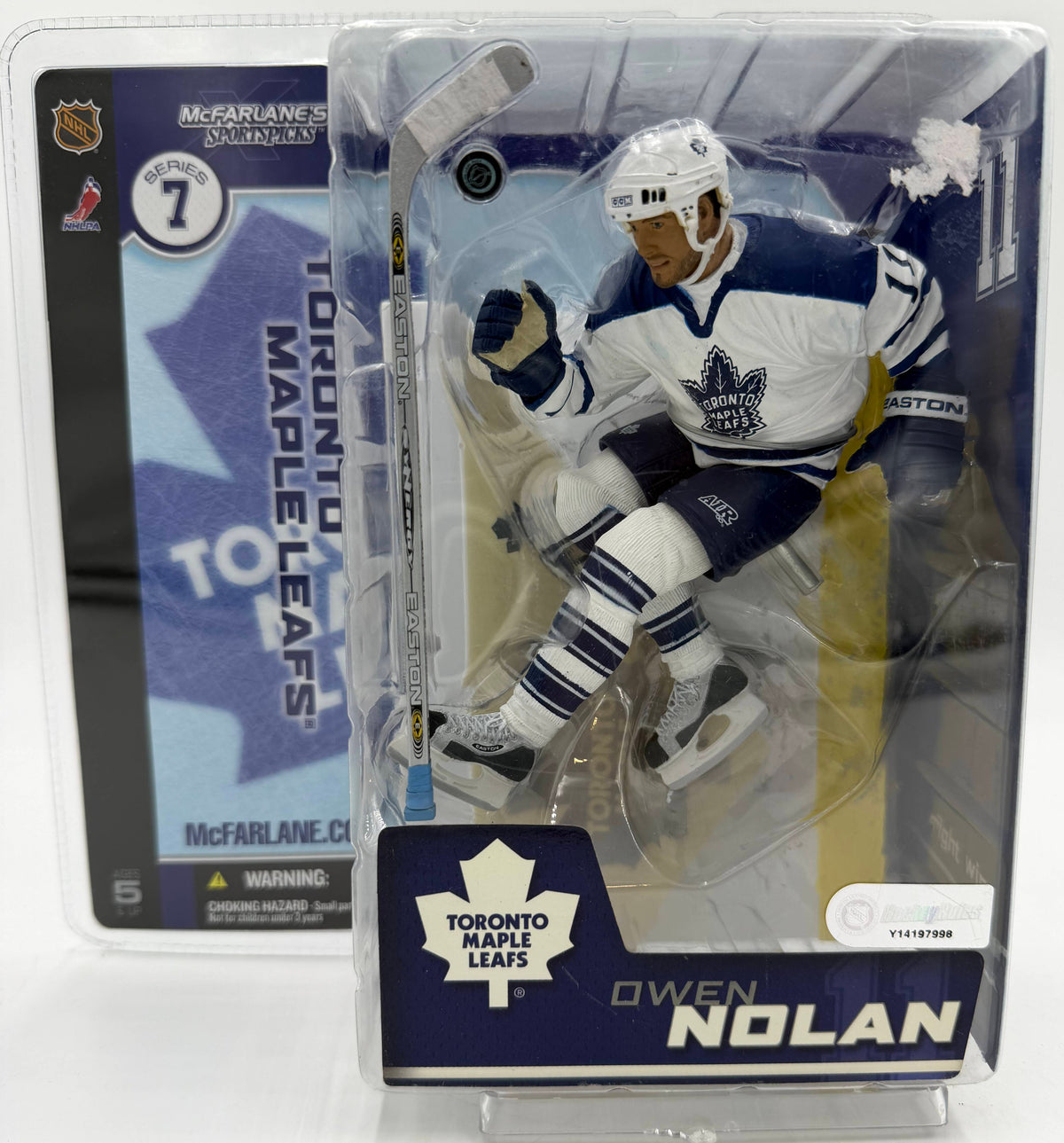 2003 McFarlane SportsPicks NHL Series 7 Owen Nolan Toronto Maple Leafs 6-inch Action Figure