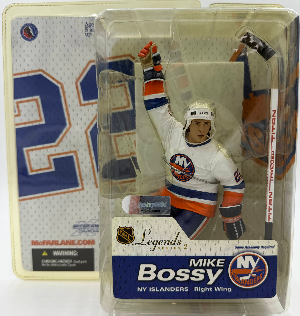 2005 McFarlane SportsPicks NHL Legends Series 2 Mike Bossy New York Islanders 6-inch Action Figure