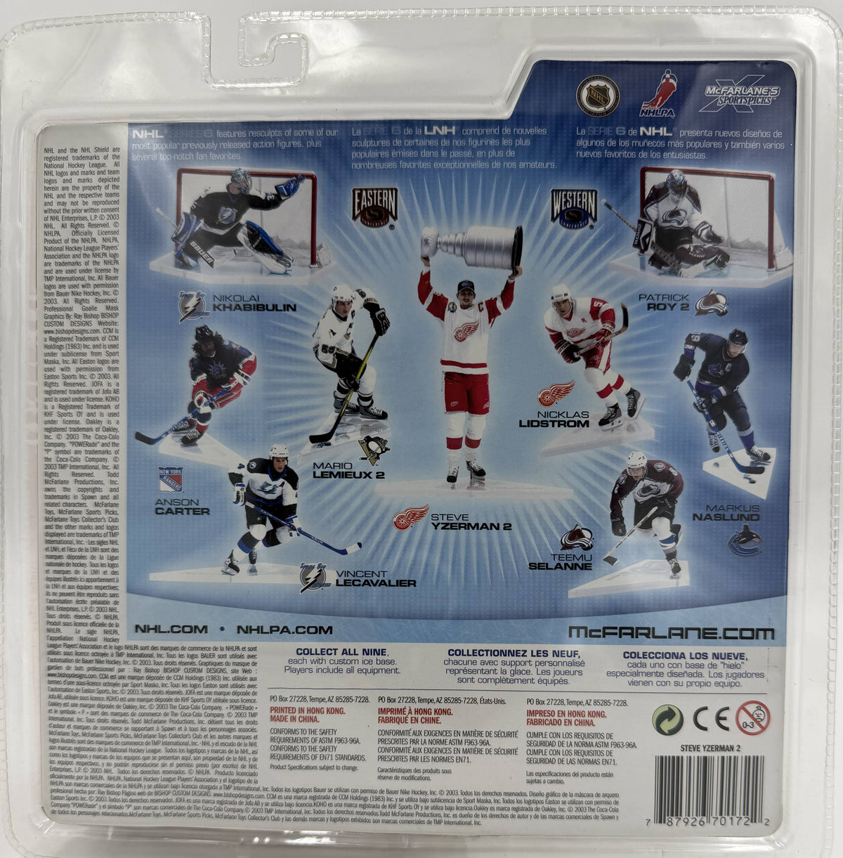 2003 McFarlane SportsPicks NHL Series 6 Steve Yzerman 2 Detroit Red Wings 6-inch Action Figure