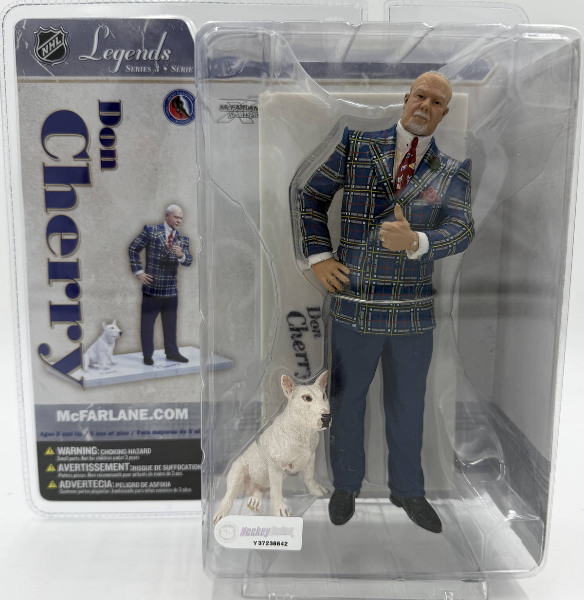 2006 McFarlane SportsPicks NHL Legends Series 3 Don Cherry with Blue 6-inch Action Figure