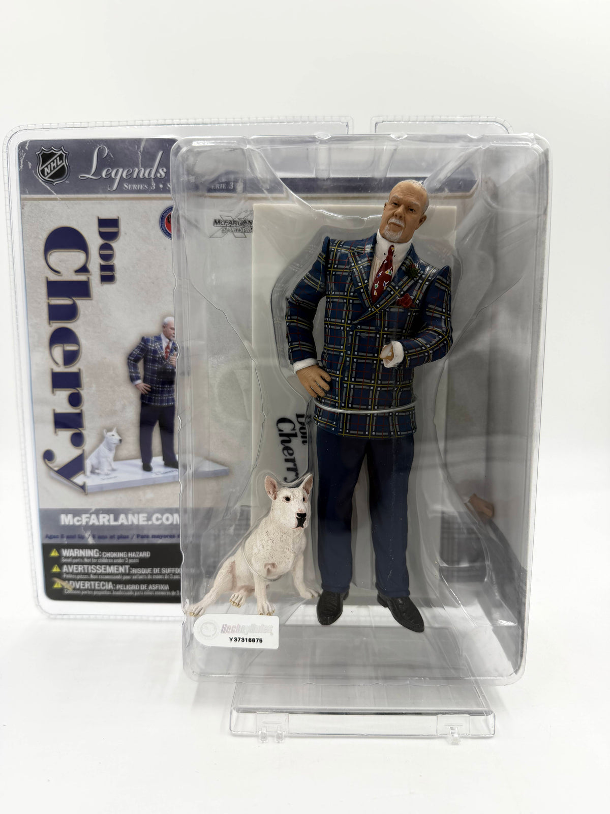 2006 McFarlane SportsPicks NHL Legends Series 3 Don Cherry with Blue 6-inch Action Figure (Broken Hand)