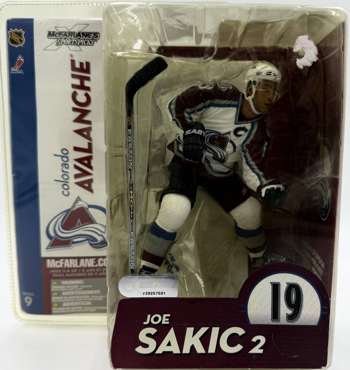 2004 McFarlane SportsPicks NHL Series 9 Joe Sakic 2 Colorado Avalanche 6-inch Action Figure