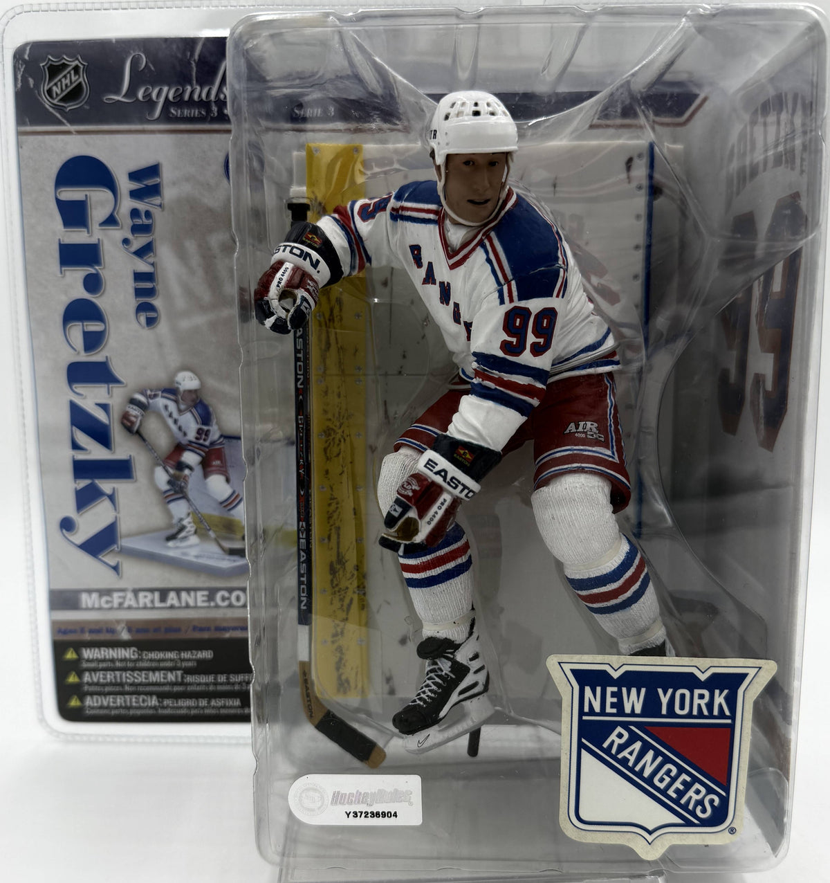 2006 McFarlane SportsPicks NHL Legends Series 3 Wayne Gretzky New York Rangers 6-inch Action Figure