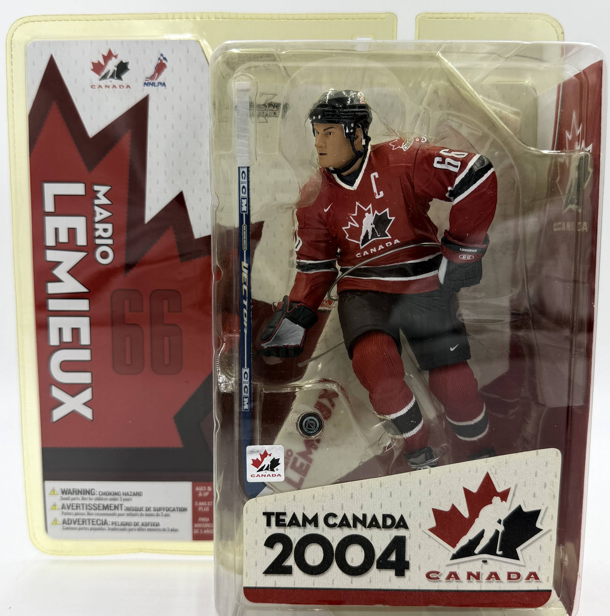 2005 McFarlane SportsPicks Team Canada 2004 Mario Lemieux Red Jersey 6-inch Action Figure