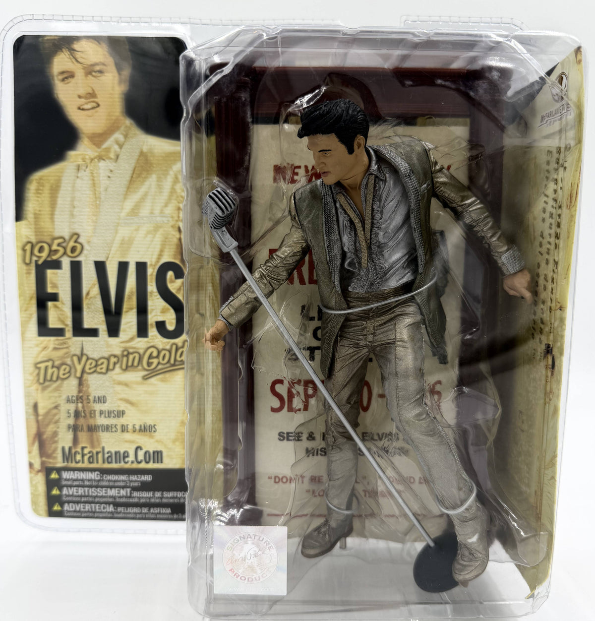 2005 McFarlane Toys Pop Culture Elvis Presley 4th Edition 1956 The Year in Gold 6-inch Action Figure
