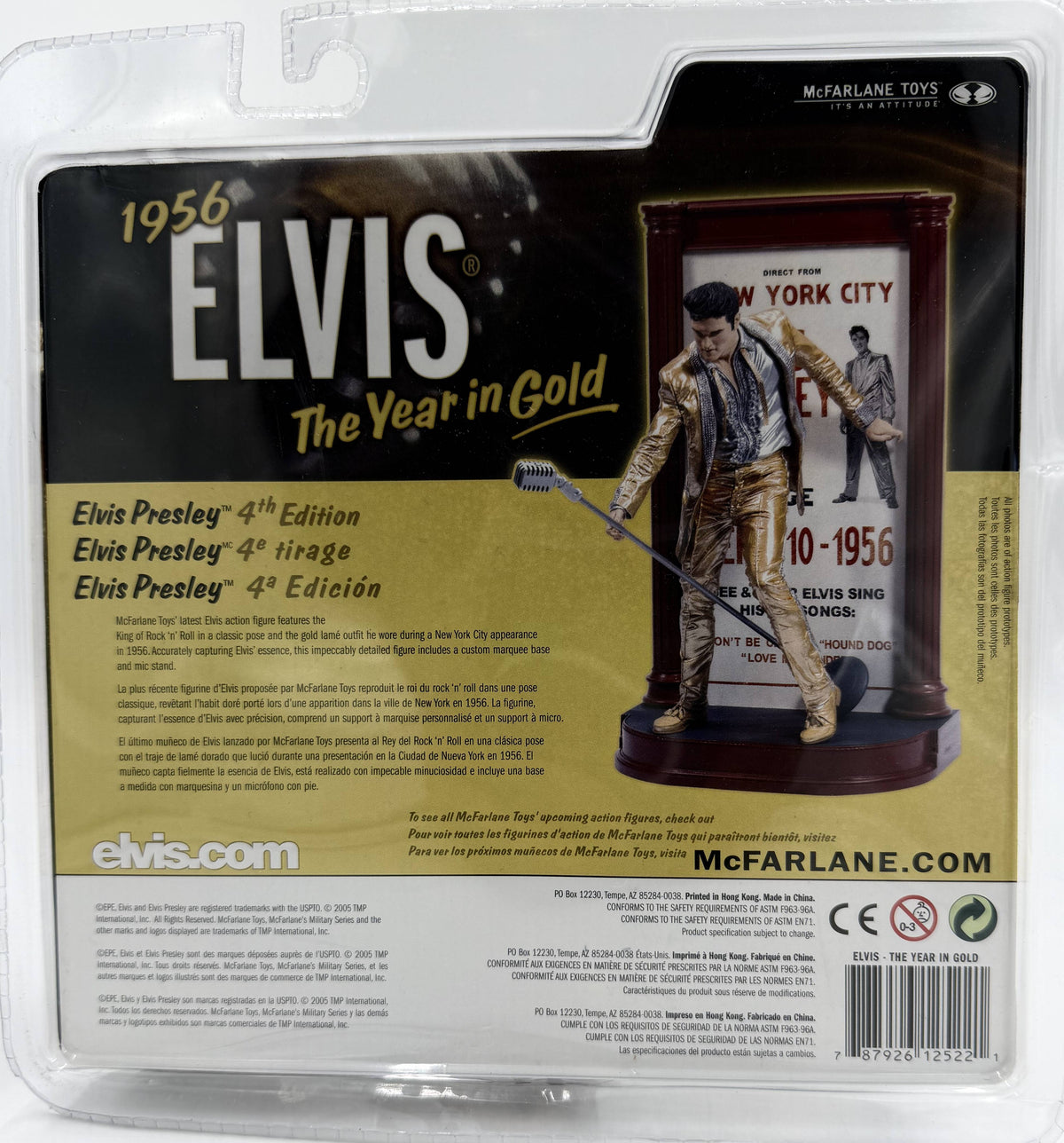 2005 McFarlane Toys Pop Culture Elvis Presley 4th Edition 1956 The Year in Gold 6-inch Action Figure