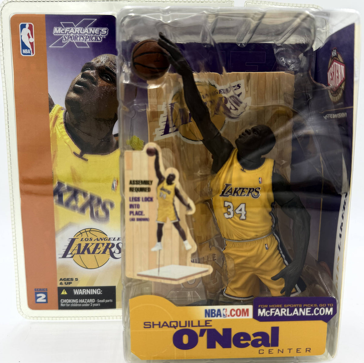 2002 McFarlane SportsPicks NBA Series 2 Shaquille O'Neal Los Angeles Lakers 6-inch Action Figure