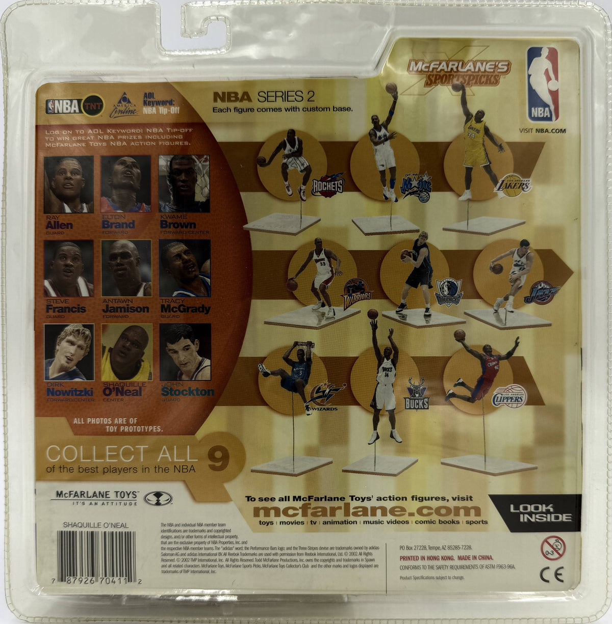 2002 McFarlane SportsPicks NBA Series 2 Shaquille O'Neal Los Angeles Lakers 6-inch Action Figure