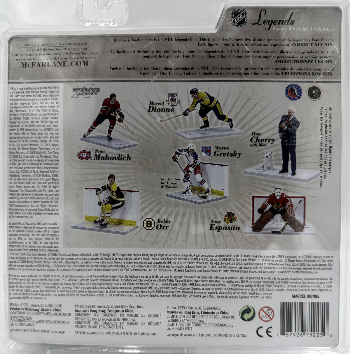 2006 McFarlane SportsPicks NHL Legends Series 3 Marcel Dionne Los Angeles Kings 6-inch Action Figure