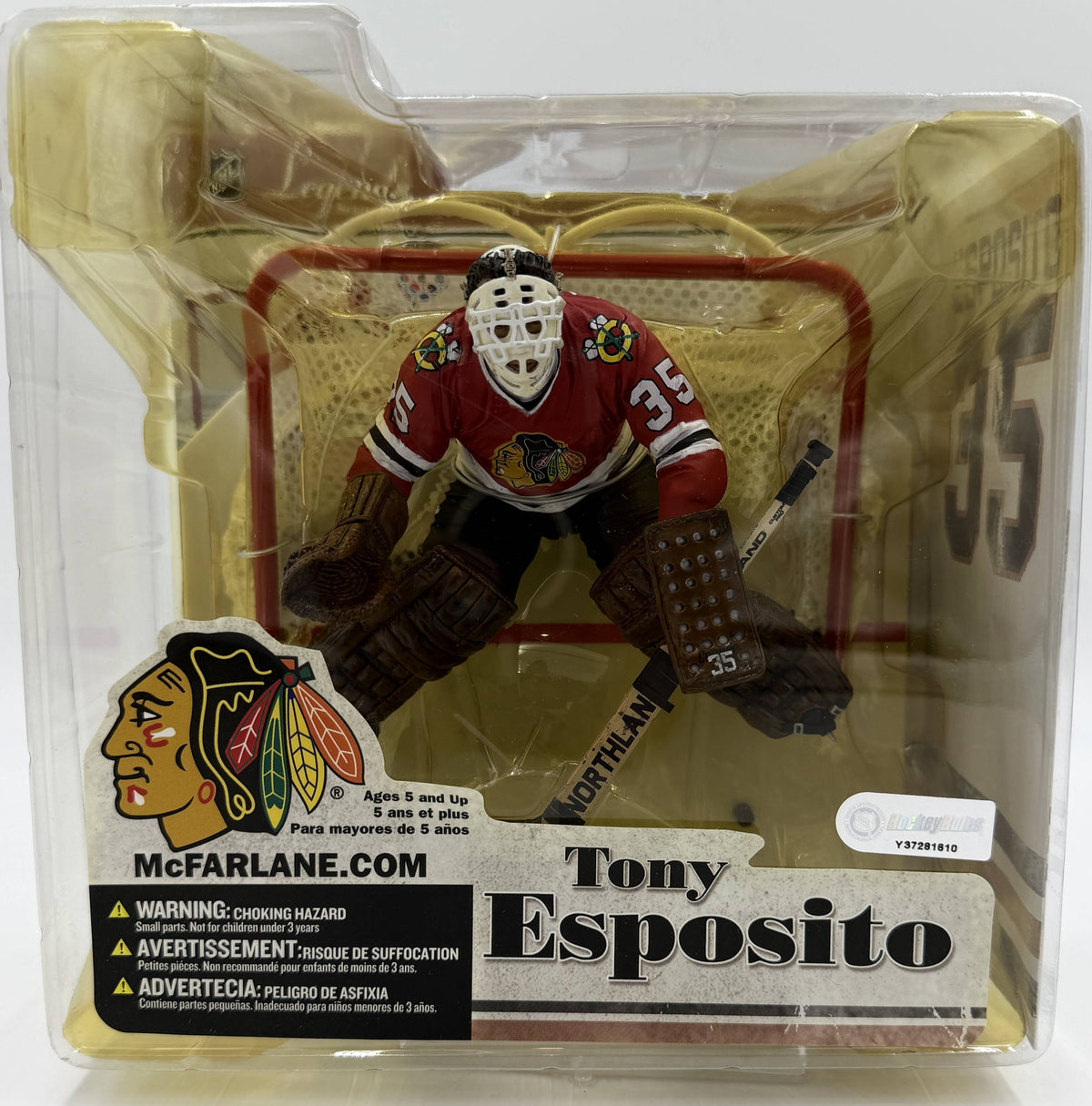 2006 McFarlane SportsPicks NHL Legends Series 3 Tony Esposito Chicago Blackhawks 6-inch Action Figure