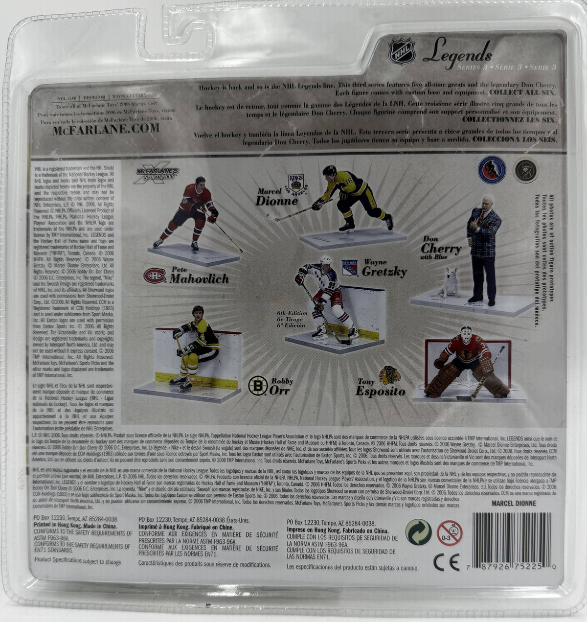 2006 McFarlane SportsPicks NHL Legends Series 3 Marcel Dionne Los Angeles Kings 6-inch Action Figure