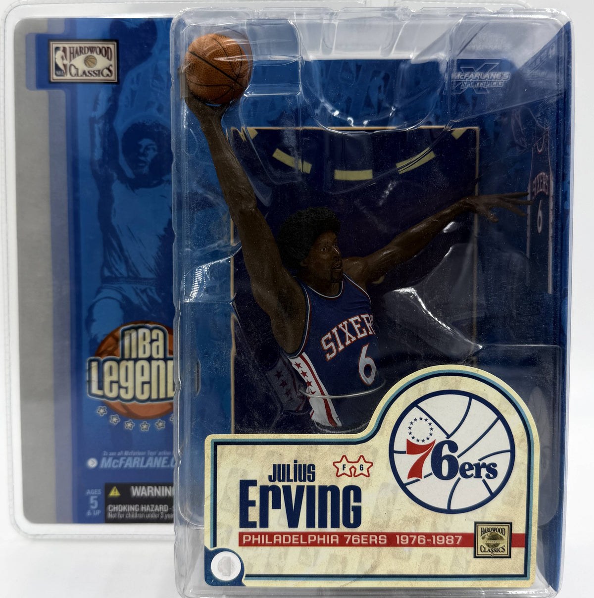 2005 McFarlane SportsPicks NBA Legends Series 1 Julius Erving Philadelphia 76ers 6-inch Action Figure
