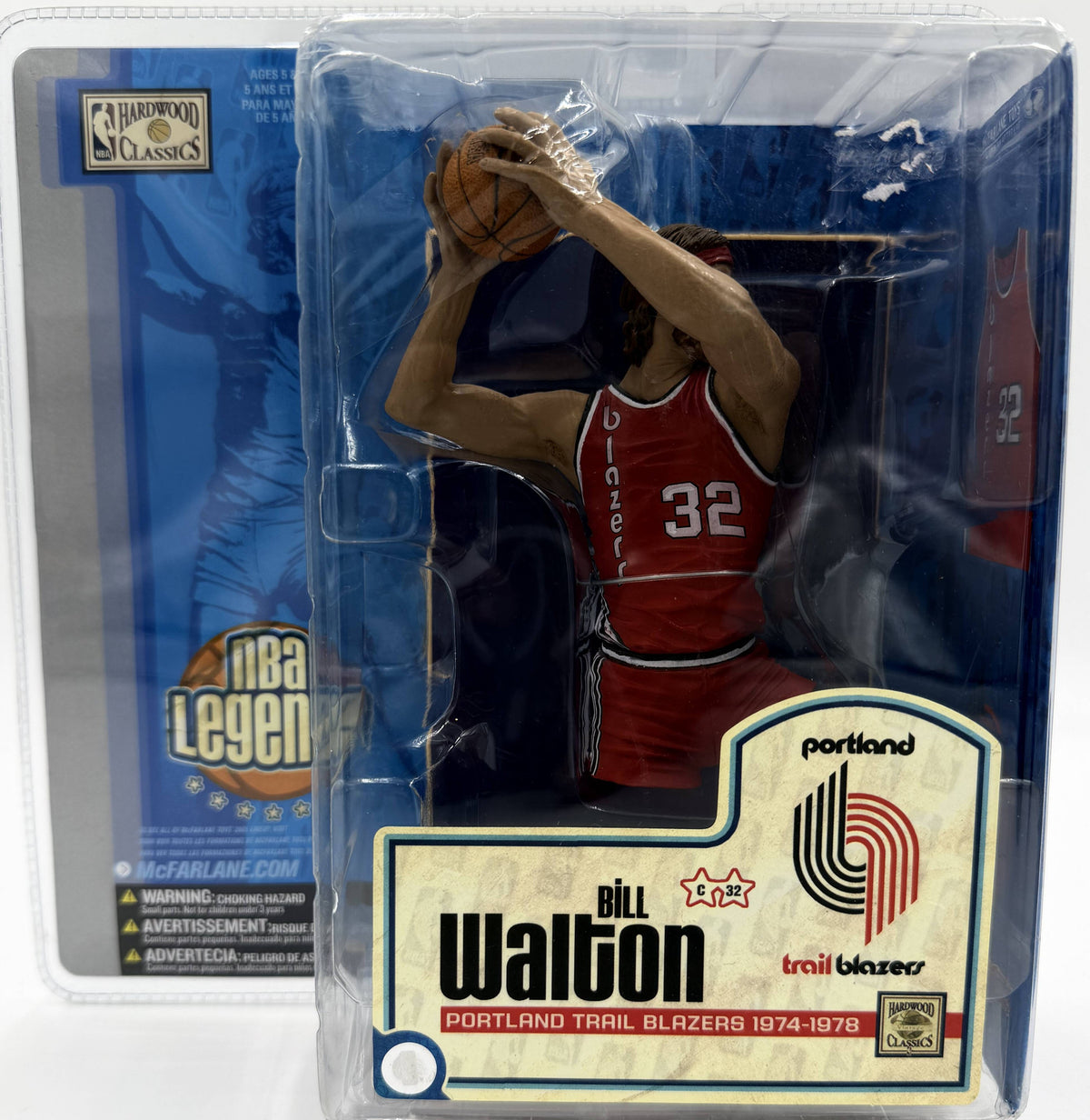 2005 McFarlane SportsPicks NBA Legends Series 1 Bill Walton Portland Trail Blazers 6-inch Action Figure