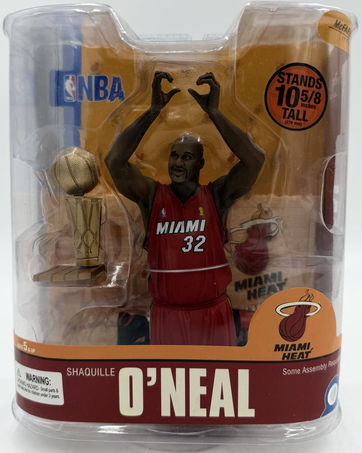 2007 McFarlane SportsPicks NBA Series 13 Shaquille O'Neal 3 Miami Heat 10.5-inch Action Figure