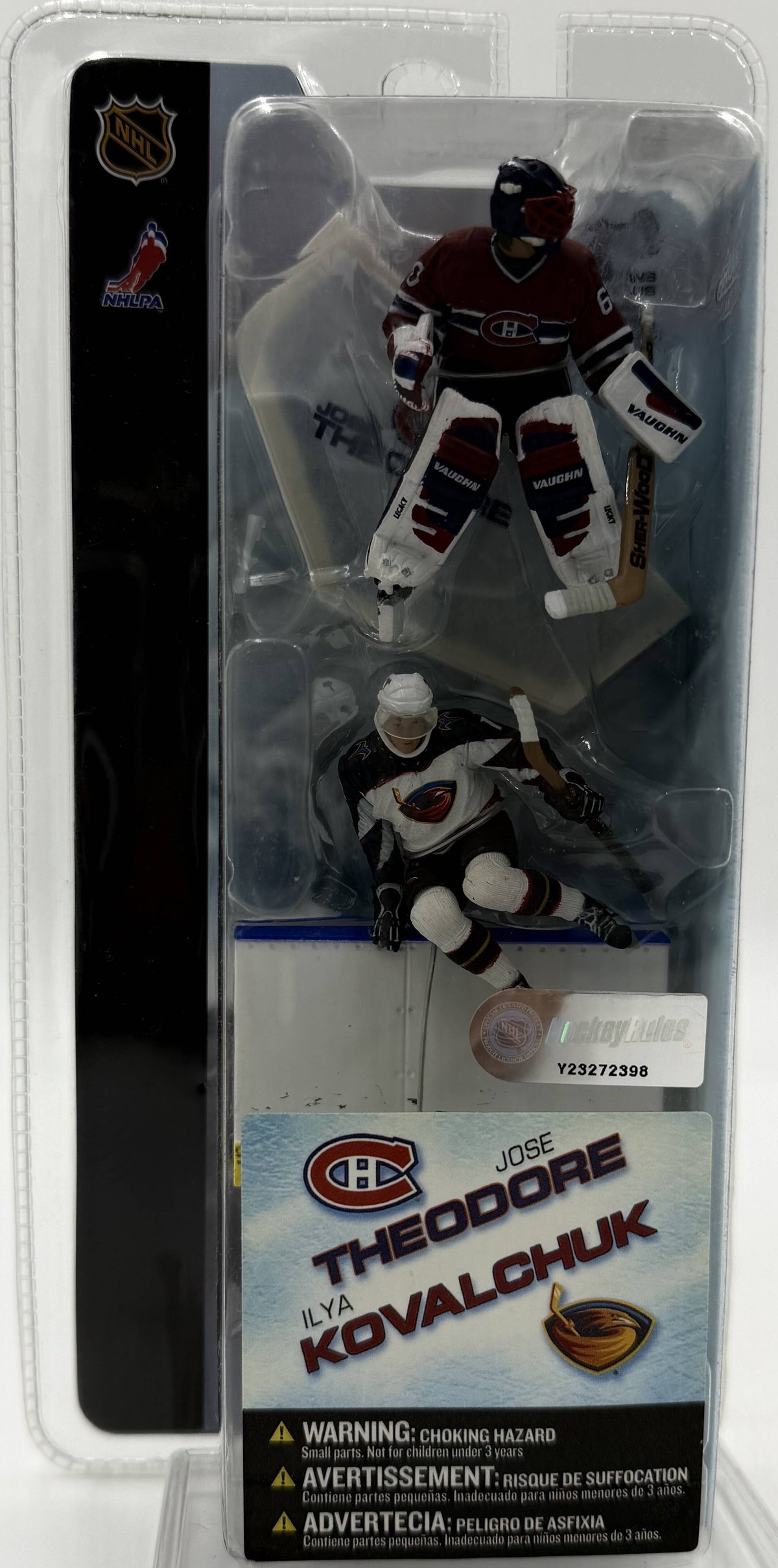 2004 McFarlane SportsPicks NHL 3-Inch Series 1 Jose Theodore & Ilya Kovalchuk 2-Pack Figures