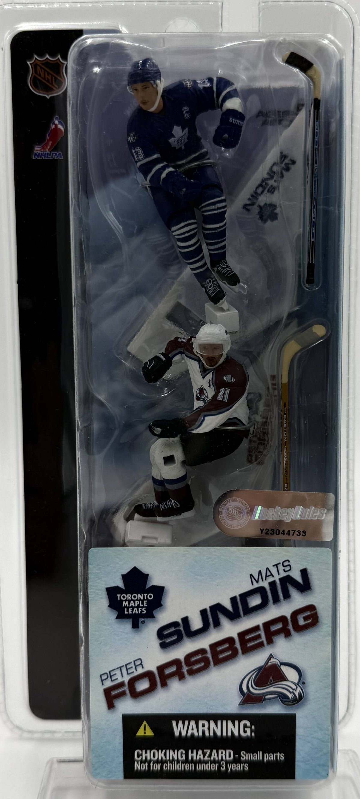 2004 McFarlane SportsPicks NHL 3-Inch Series 1 Mats Sundin & Peter Forsberg 2-Pack Figures