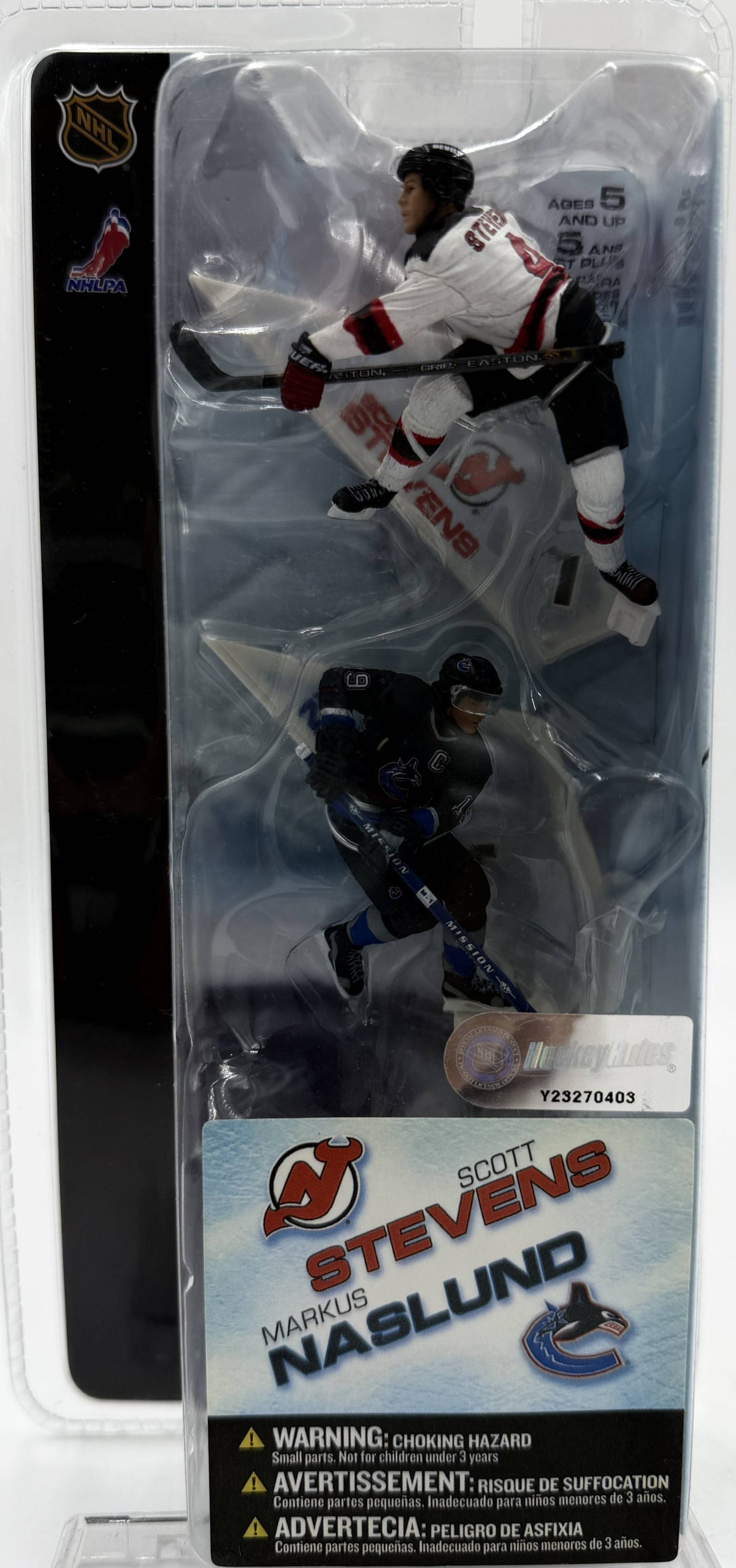 2004 McFarlane SportsPicks NHL 3-Inch Series 1 Scott Stevens & Markus Naslund 2-Pack Figures
