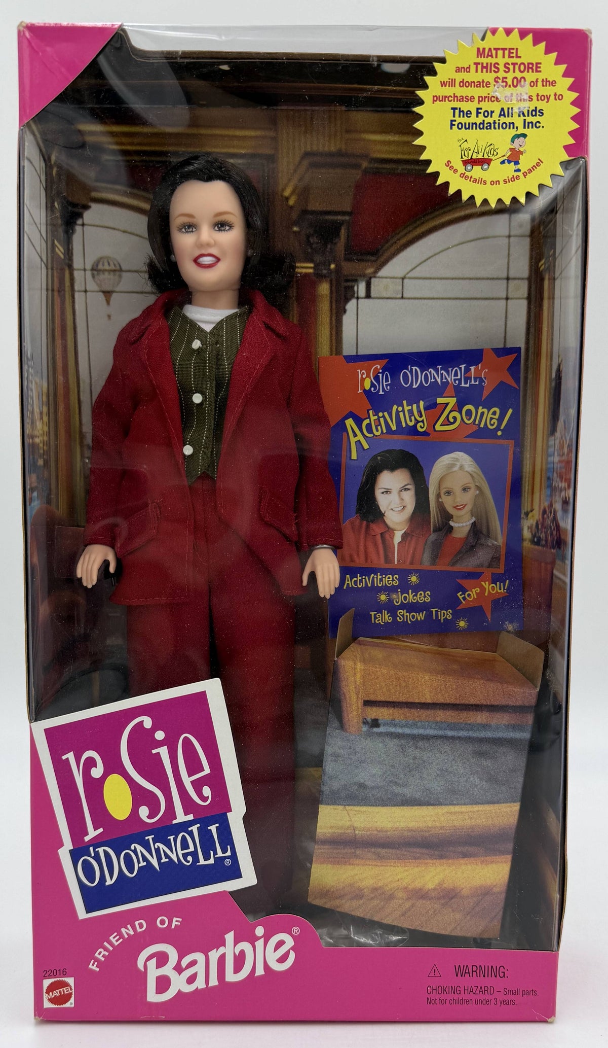 1999 Mattel Rosie O'Donnell Friend of Barbie Doll (Factory Sealed)
